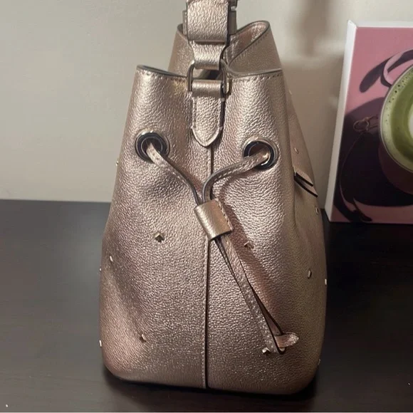 Kate Spade Metallic Marti Spade Stud Bag - Picture 4 of 6